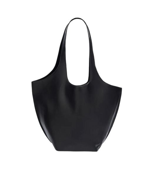 The Attico Black Top-Handle Shoulder Bag
