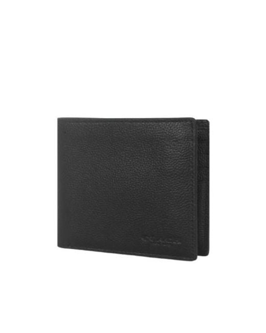 COACH Black Logo Folding Wallet for men
