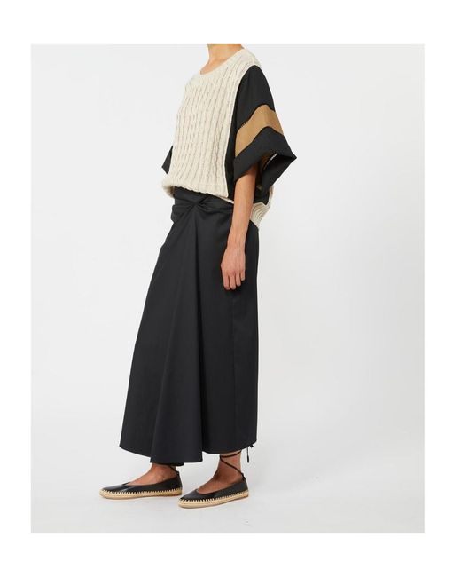 Max Mara Black Scatola Short-Sleeved Knitted Top