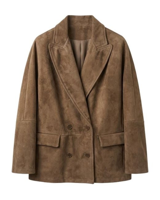 Salvatore Santoro Brown Double-Breasted Tailored Jacket