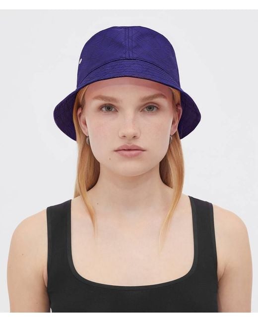 Bottega Veneta Blue Jacquard Intreccio Pattern Hat