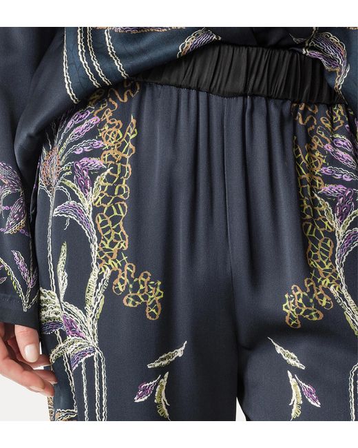Forte_forte Gray Embroidered Wide-Leg Pants