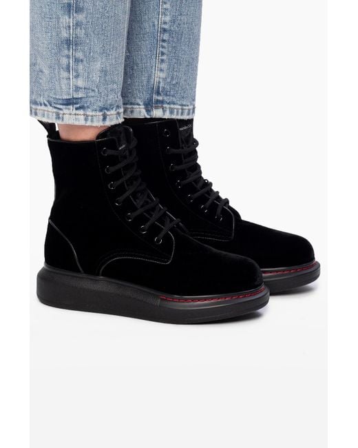 McQueen Black Oversized Boots