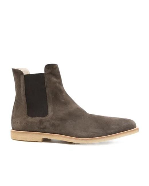 Common Projects Brown Suede Chelsea Boots for men