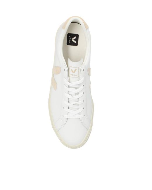 Veja White Esplar Low-Top Sneakers for men
