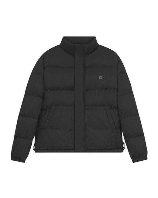 Boss Black Balto Logo-Patch Puffer Jacket for men