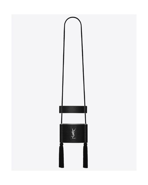 Saint Laurent White Logo Shoulder Bag