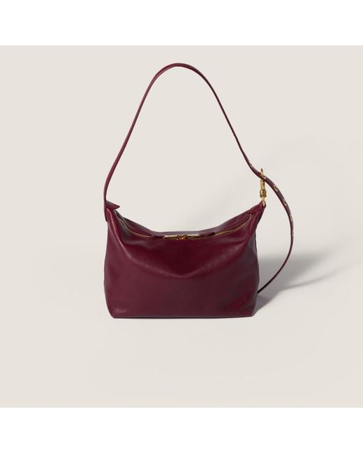 Miu Miu Purple Spirit Nappa Leather Bag