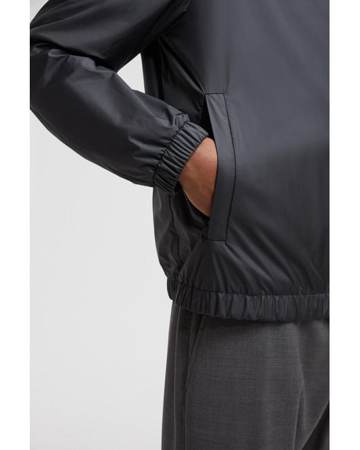 Moncler Black Domene Hooded Jacket for men