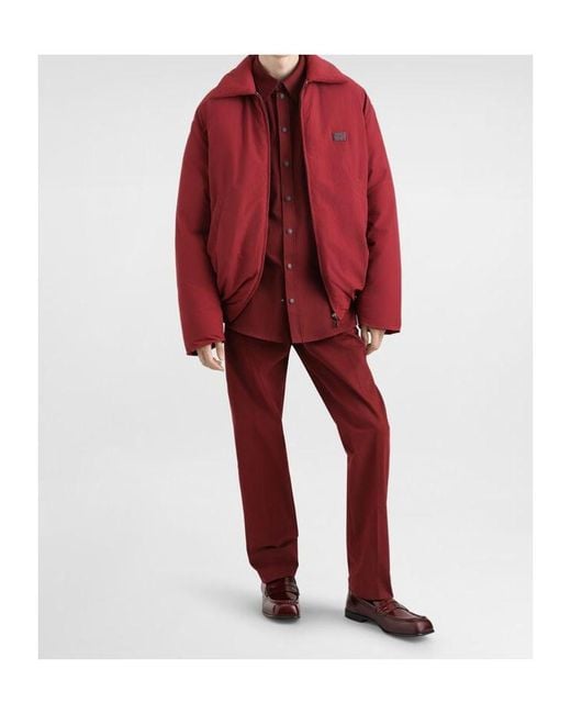 Dolce & Gabbana Red Logo-Plaque T-Shirt for men