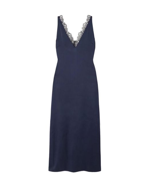 Stella McCartney Blue Lace-Trimmed Dress