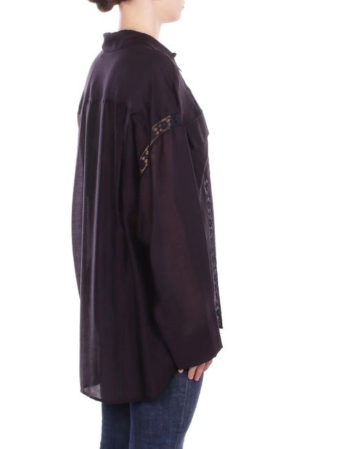 Blugirl Blumarine Blue Long-Sleeved Shirt