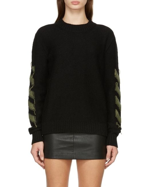 Off-White c/o Virgil Abloh Black Arrows Motif Knitted Jumper for men