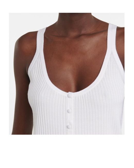 Gabriela Hearst White Knitted Tank Top