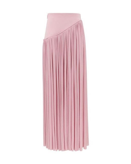 Zimmermann Pink Alchemy Pleated Maxi Skirt