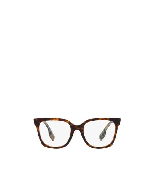 Burberry White Eyewear Square Frame Glasses