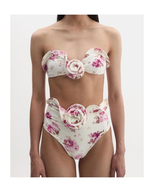 Magda Butrym Pink Sculpted Waist Swim Bottoms