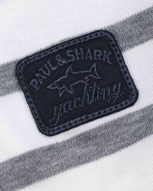 Paul & Shark White Logo Long-Sleeved T-Shirt for men