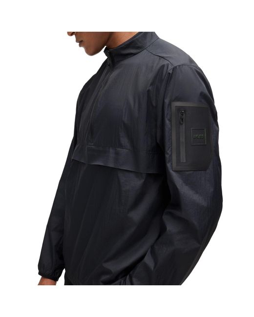 Boss Blue Minimalist Casual Jacket for men