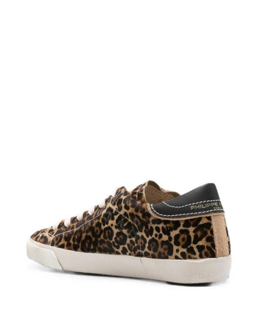 Philippe Model Brown Lace-Up Sneakers