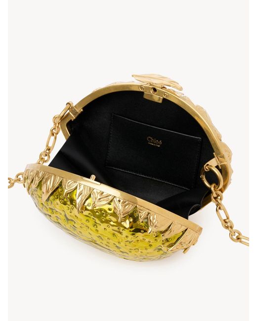 Chloé Yellow Chloé Tropicus Lemon Clutch Bag