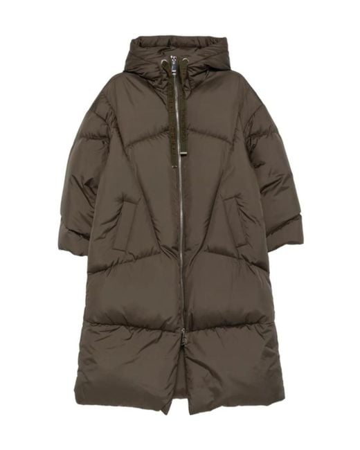 Khrisjoy Brown Hooded Puff Coat