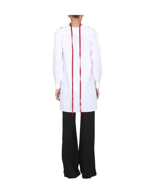 Raf Simons White Classic Tailored Shirt Top