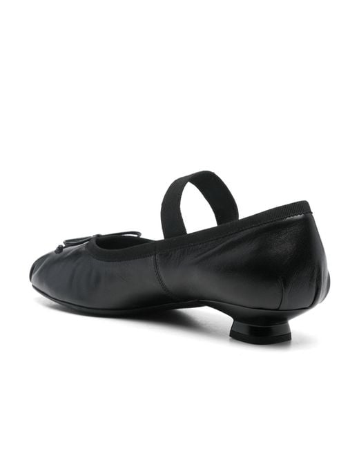 Miu Miu Black Bow-Detailed Ballet Pumps