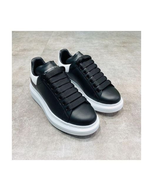 McQueen Black Oversized Low-Top Sneakers