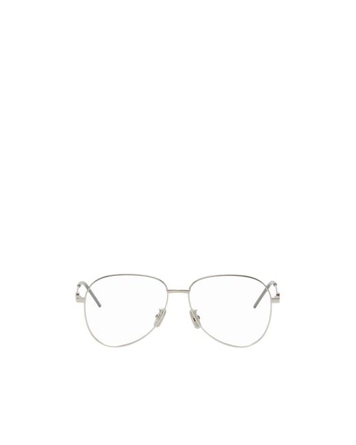 Givenchy White Round-Frame Glasses