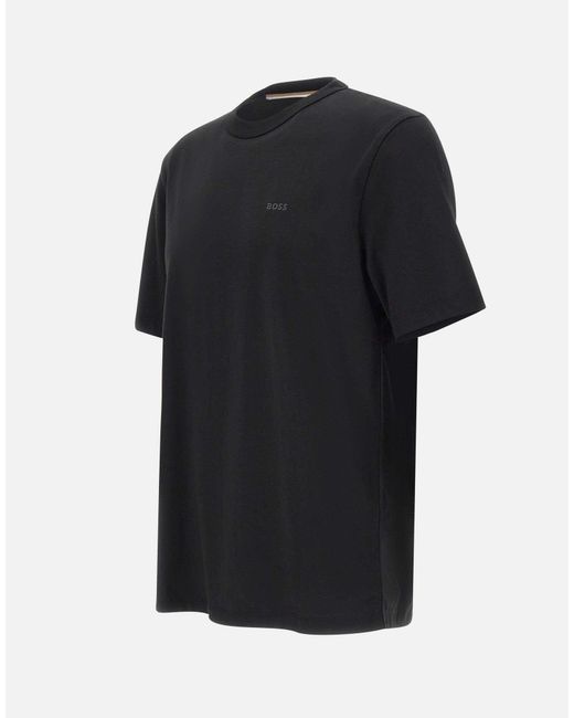 Boss Blue Boss Logo Crew-Neck T-Shirt for men