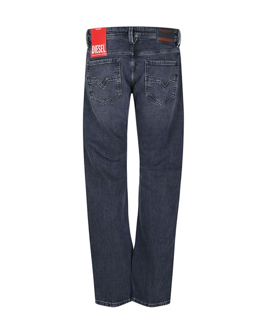 DIESEL Blue Belt-Loop Jeans for men