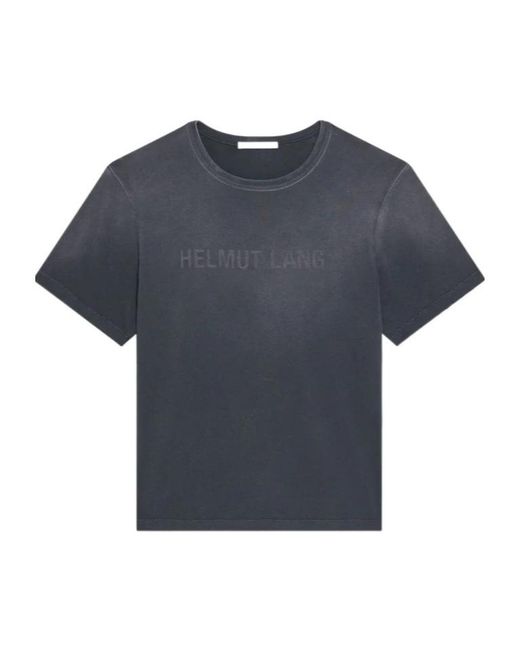 Helmut Lang Blue Short-Sleeved T-Shirt for men