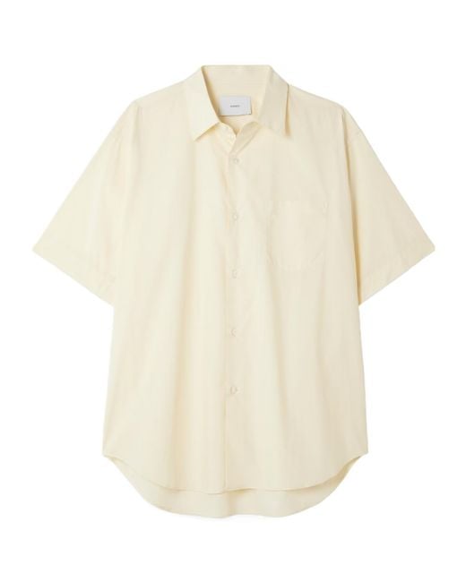 Ssstein White Cotton-Poplin Shirt