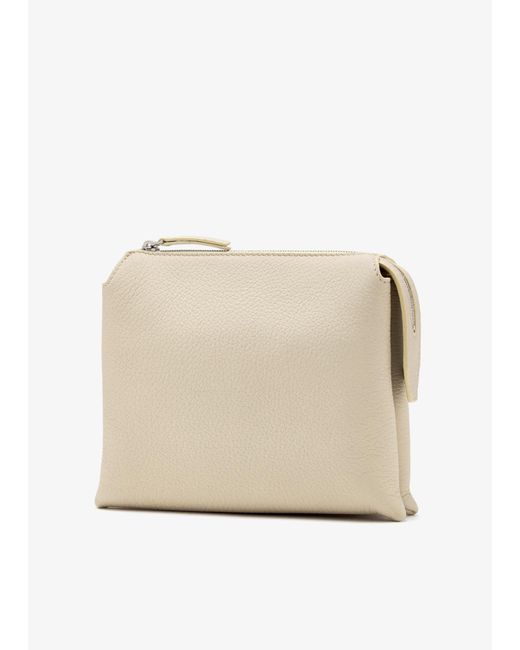 The Row Natural Zipper Shoulder Bag