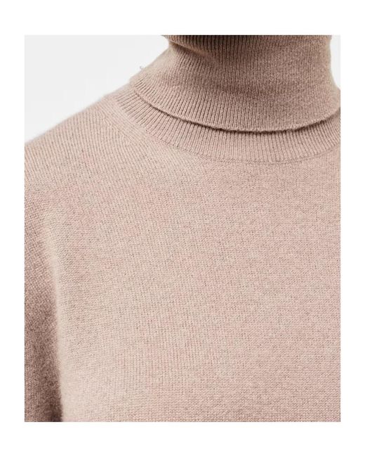 Joseph Brown High-Neck Long-Sleeved Dress