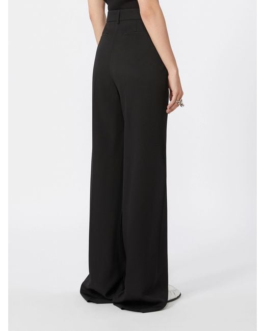 Sportmax Black Flared Casual Pants