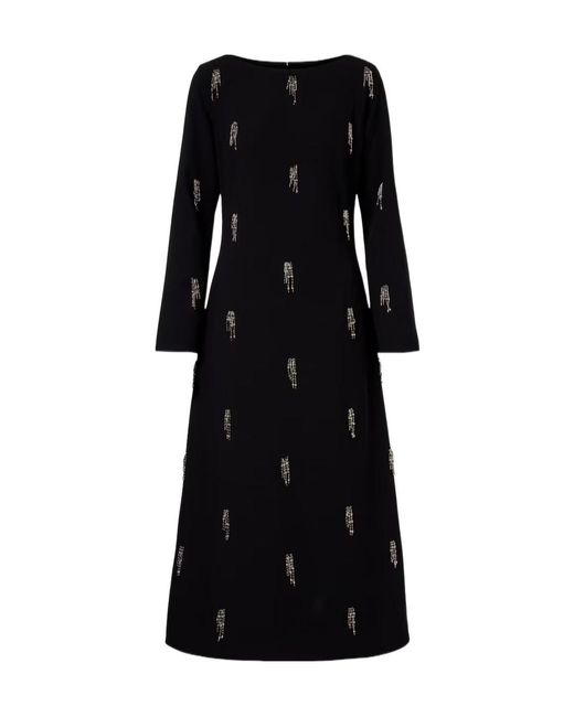 Jonathan Simkhai Black Coretta Embellished Crêpe Midi Dress