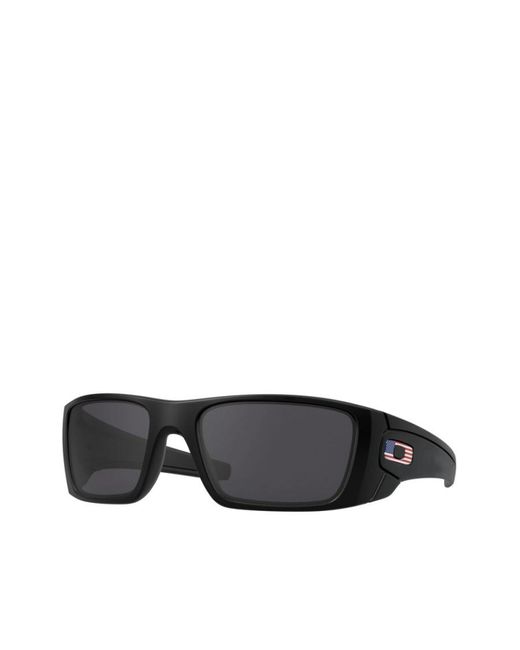 Oakley Gray Logo-Plaque Sunglasses for men
