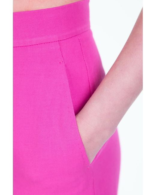 Max Mara Pink High-Waisted Casual Pants