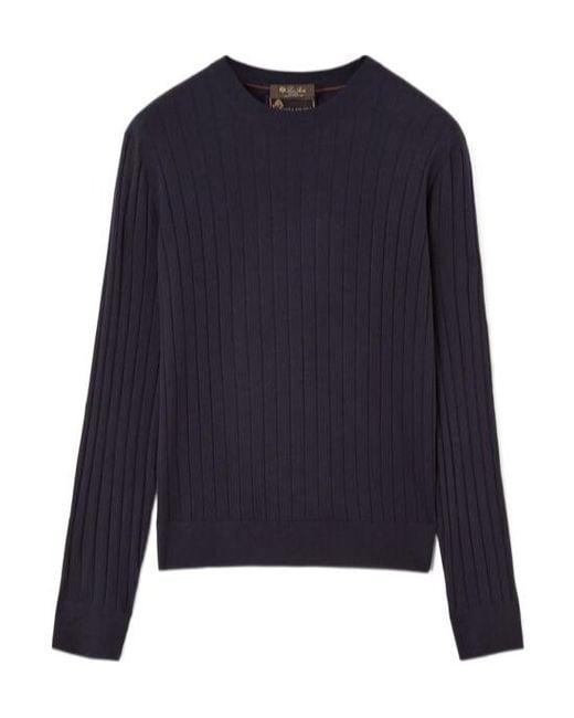 Loro Piana Blue Iconic Crewneck for men