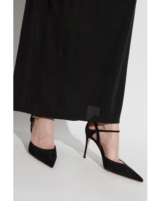 Gianvito Rossi Black Camnero Strappy Heeled Pumps