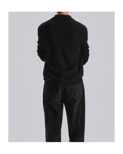 The Row Black Long-Sleeved Sweater for men