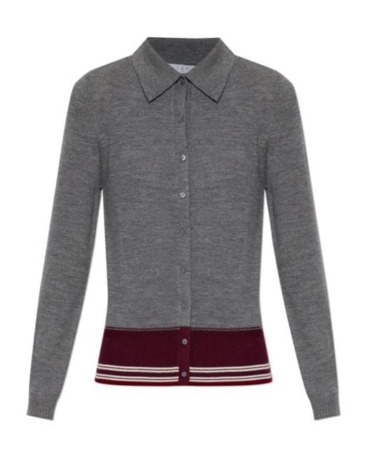IRO Gray Long-Sleeved Knitwear