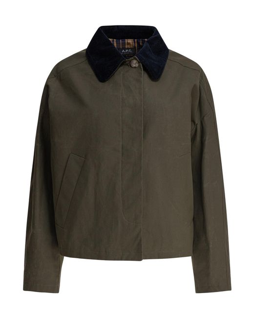 A.P.C. Green Long-Sleeved Jacket
