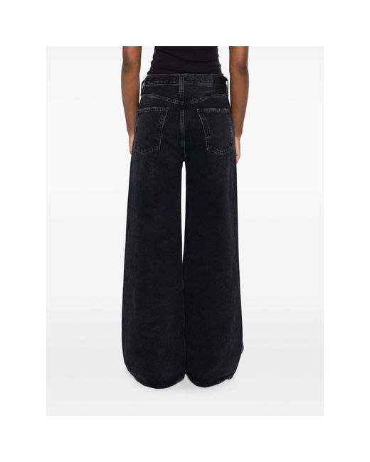 Citizens of Humanity Black Wide-Leg Jeans