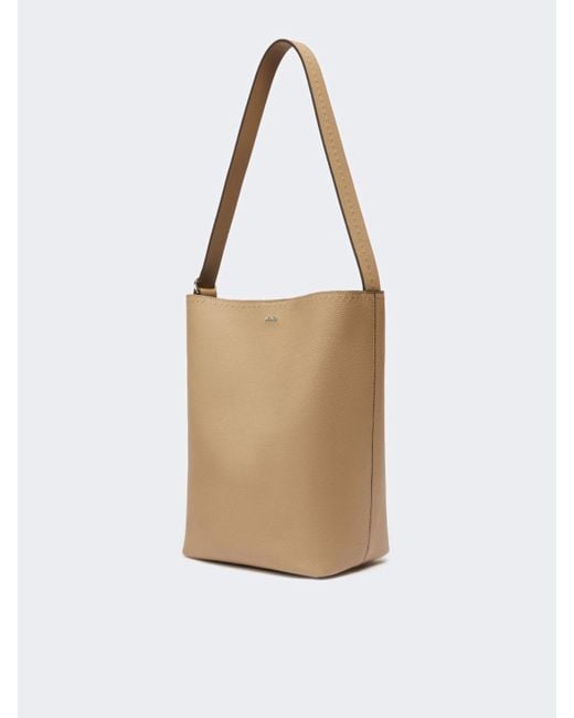 Max Mara Natural Medium Archetipo Leather Bag