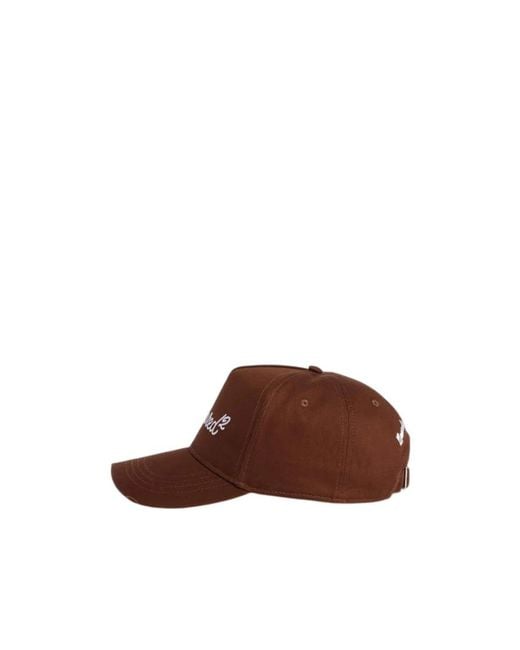 DSquared² Brown Logo Embroidered Baseball Cap for men