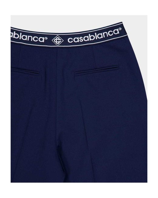 Casablanca Blue Tailored Sports Trousers