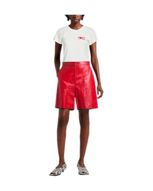 Rag & Bone White Solid Color Printed Short-Sleeve T-Shirt